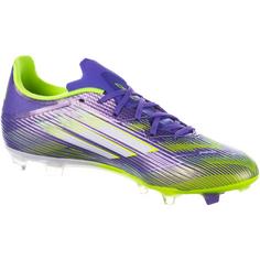 Rückansicht von adidas F50 LEAGUE FG-MG Fußballschuhe Herren purrus-ftwwht-luclem