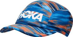 HOKA RUN Cap blue blur run print