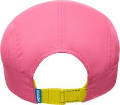 Rückansicht von HOKA RUN Cap electric rosa