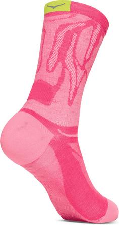 Rückansicht von HOKA CLIFTON Laufsocken electric rosa