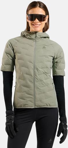 Rückansicht von Odlo ZEROWEIGHT INSULATOR SHORT SLEEVE Kapuzenweste Damen shadow