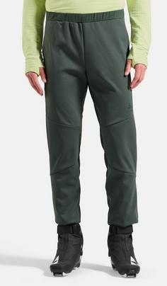 Rückansicht von Odlo ESSENTIAL WARM Langlaufhose Herren urban chic