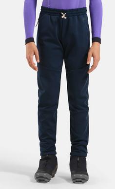 Rückansicht von Odlo ESSENTIAL WARM Langlaufhose Kinder dark sapphire