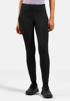 Rückansicht von Odlo ZEROWEIGHT 7/8-Lauftights Damen black black