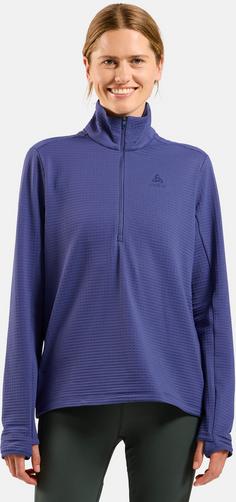 Rückansicht von Odlo ESSENTIAL THERMAL Funktionsshirt Damen skipper blue