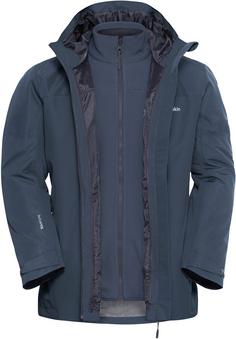 Jack Wolfskin TAUBENBERG 3IN1 Doppeljacke Herren midnight sky