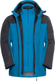 Jack Wolfskin TAUBENBERG 3IN1 Doppeljacke Herren aurora blue