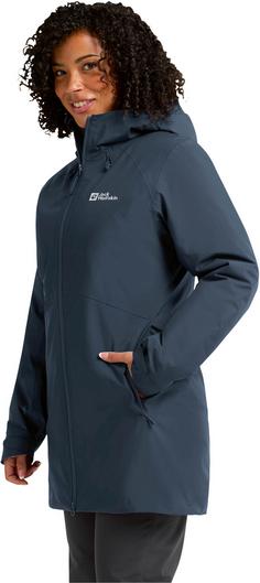 Rückansicht von Jack Wolfskin HEIDELSTEIN Funktionsjacke Damen midnight sky
