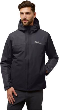 Rückansicht von Jack Wolfskin JASPER Funktionsjacke Herren black