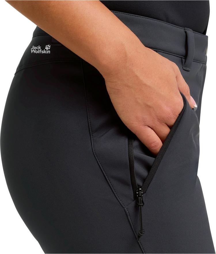 Jack Wolfskin Jack Wolfskin TREK TERRAIN Softshellhose Damen - black - 4 | SportScheck