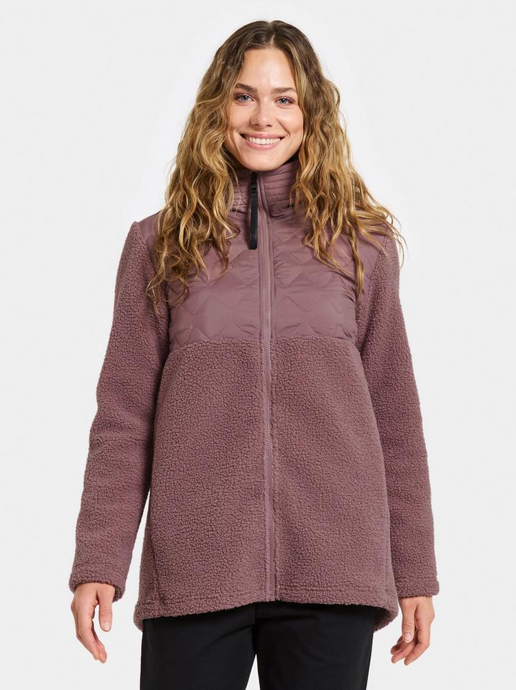 Didriksons Didriksons BIBI 2 Fleecejacke Damen - faded wine - 0 | SportScheck