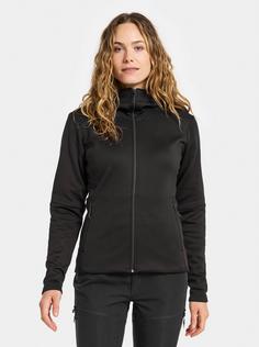 Rückansicht von Didriksons ANNELI 3 Fleecejacke Damen black