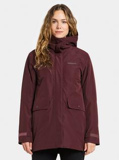 Rückansicht von Didriksons TUVA Parka Damen old rust