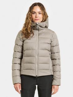 Rückansicht von Didriksons TEJLA Steppjacke Damen ash brown