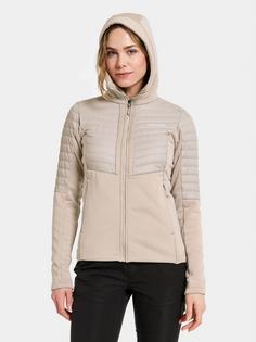 Rückansicht von Didriksons ANNEMA 6 Steppjacke Damen beach beige