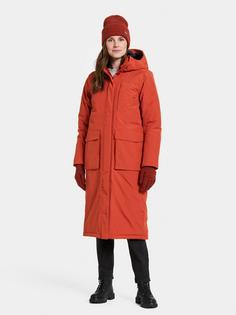 Rückansicht von Didriksons LEYA 4 Parka Damen rust