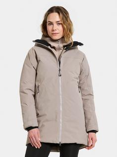 Rückansicht von Didriksons MARGET Parka Damen ash brown