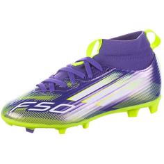 adidas F50 LEAGUE FG-MG MID J Fußballschuhe Kinder purrus-ftwwht-luclem