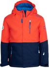 Trollkids Hallingdal Skijacke Jungen - flame orange-navy