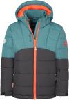 Trollkids Gryllefjord Steppjacke Jungen - stormy blue-black-flame orange