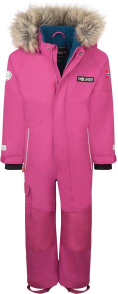 Trollkids Kirkenes Schneeanzug Kinder bright berry-madeira blue