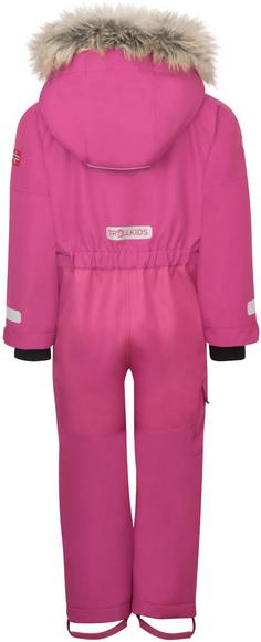 Rückansicht von Trollkids Kirkenes Schneeanzug Kinder bright berry-madeira blue