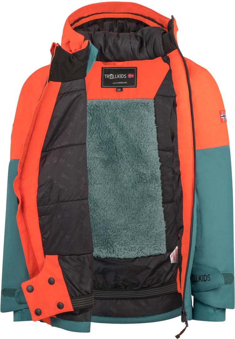 Trollkids Trollkids Eikedalen Funktionsjacke Kinder - stormy blue-flame orange-black - 0 | SportScheck