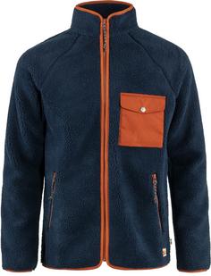 FJÄLLRÄVEN Vardag Fleecejacke Herren navy-autumn leaf