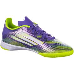Rückansicht von adidas F50 LEAGUE IN J Fußballschuhe Kinder purrus-ftwwht-luclem