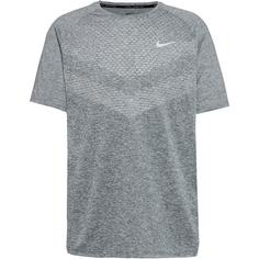 Nike Stride Funktionsshirt Herren smoke grey-htr-reflective silv