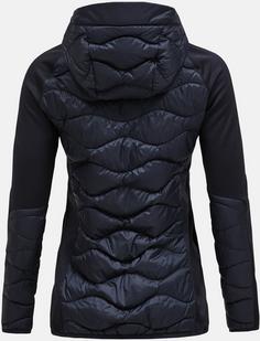Rückansicht von Peak Performance Helium Daunenjacke Damen black
