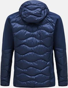 Rückansicht von Peak Performance Helium Daunenjacke Herren blue shadow