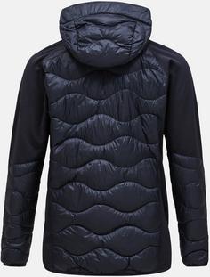 Rückansicht von Peak Performance Helium Daunenjacke Herren black