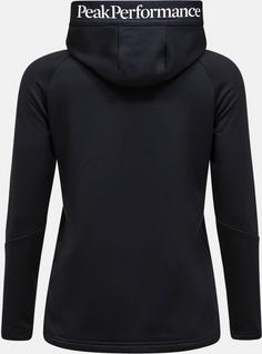 Rückansicht von Peak Performance Rider Fleecejacke Damen black-black