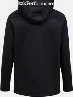 Rückansicht von Peak Performance Rider Fleecejacke Herren black-black