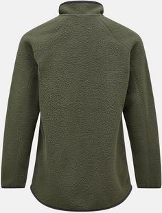 Rückansicht von Peak Performance Pile Fleecejacke Herren pine needle