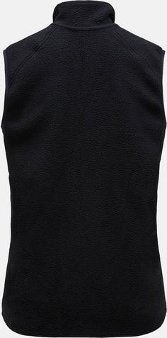 Rückansicht von Peak Performance Pile Fleeceweste Herren black