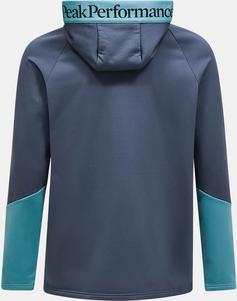 Rückansicht von Peak Performance Rider Fleecejacke Herren mountain mist-deluded vision