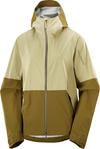Salomon OUTERPATH 2.5L Hardshelljacke Damen - gray green-brilliant olive