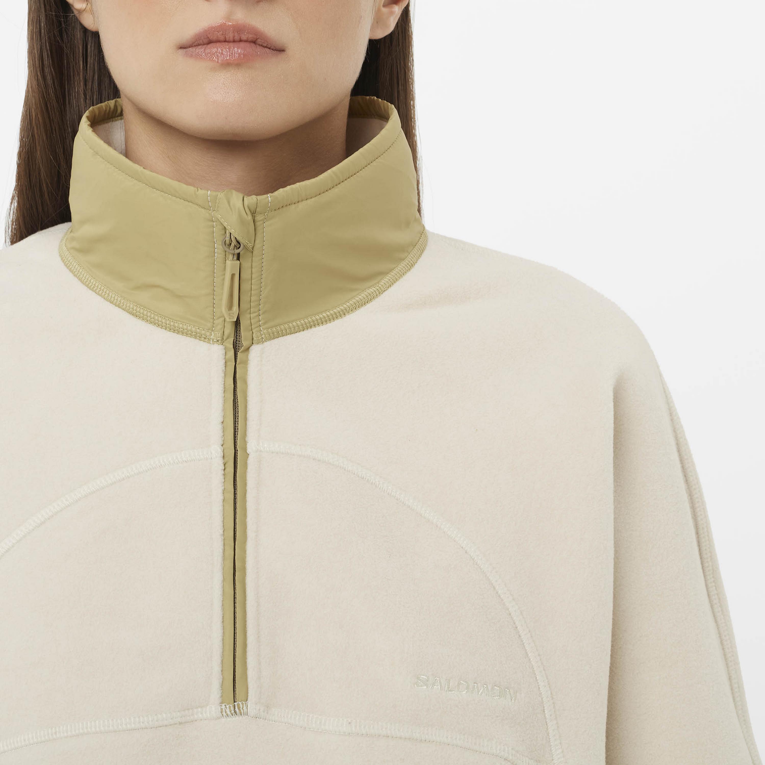 Thumbnail - Salomon CHROMA CROPPED Fleeceshirt Damen