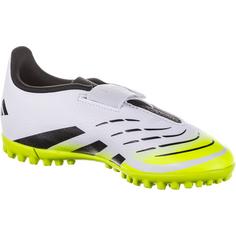 Rückansicht von adidas PREDATOR CLUB VEL TF J Fußballschuhe Kinder ftwwht-cblack-luclem