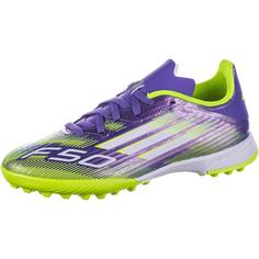 adidas F50 LEAGUE TF J Fußballschuhe Kinder purrus-ftwwht-luclem