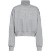 Nike NSW PHNX FLC Sweatshirt Damen - dk grey heather-sail