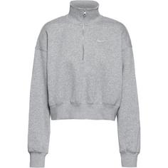 Nike NSW PHNX FLC Sweatshirt Damen dk grey heather-sail