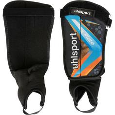 Uhlsport Flex Plate Schienbeinschoner schwarz-fluo orange-cyan