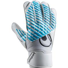 Uhlsport FM Cybertec Soft Torwarthandschuhe weiß-cyberblau-schwarz
