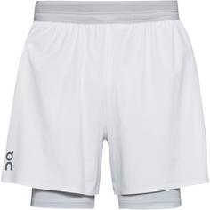 On Performance 2in1 Short Funktionsshorts Herren white-glacier