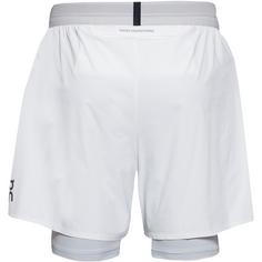 Rückansicht von On Performance 2in1 Short Funktionsshorts Herren white-glacier