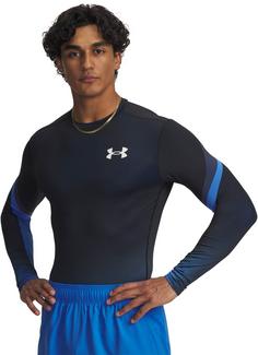 Rückansicht von Under Armour Heatgear Funktionsshirt Herren blue