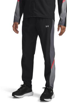 Rückansicht von Under Armour Velociti Storm Laufhose Herren black